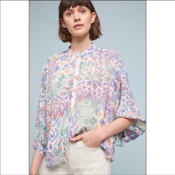 Anthropologie Tops - Maeve Anthropologie Bryanna Aztec Tribal
